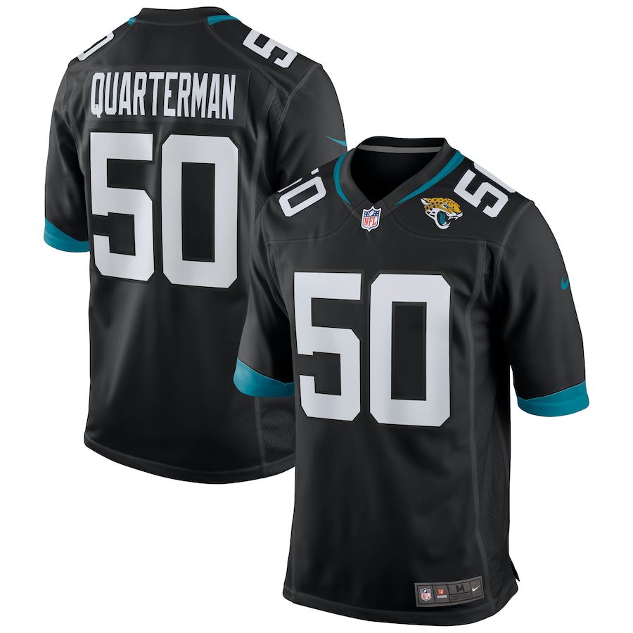Men Jacksonville Jaguars 50 Shaquille Quarterman Nike Black Game NFL Jersey